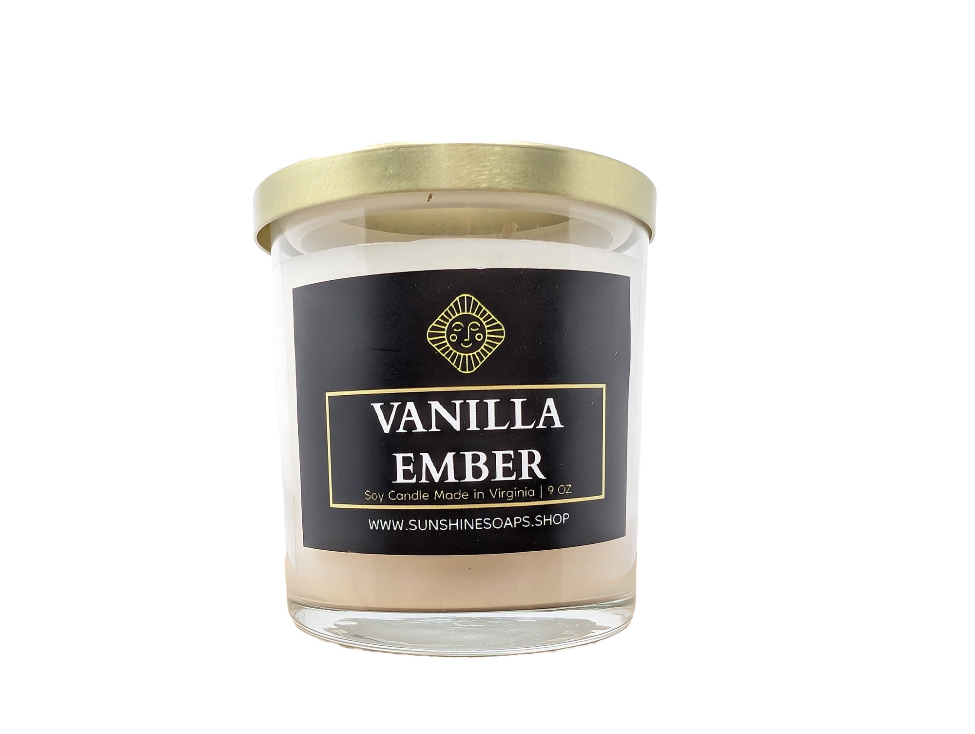 Vanilla Ember Candle - 12 oz Soy Wax | Aloe, Oak, Leather, Smoke, Vanilla